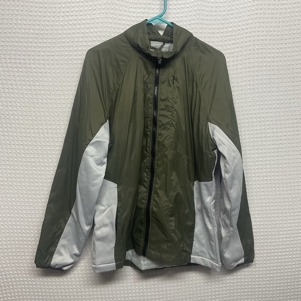 MSX by Michael Strahan Jacket Mens Medium Camo Green Soft Shell Zip Windbreaker